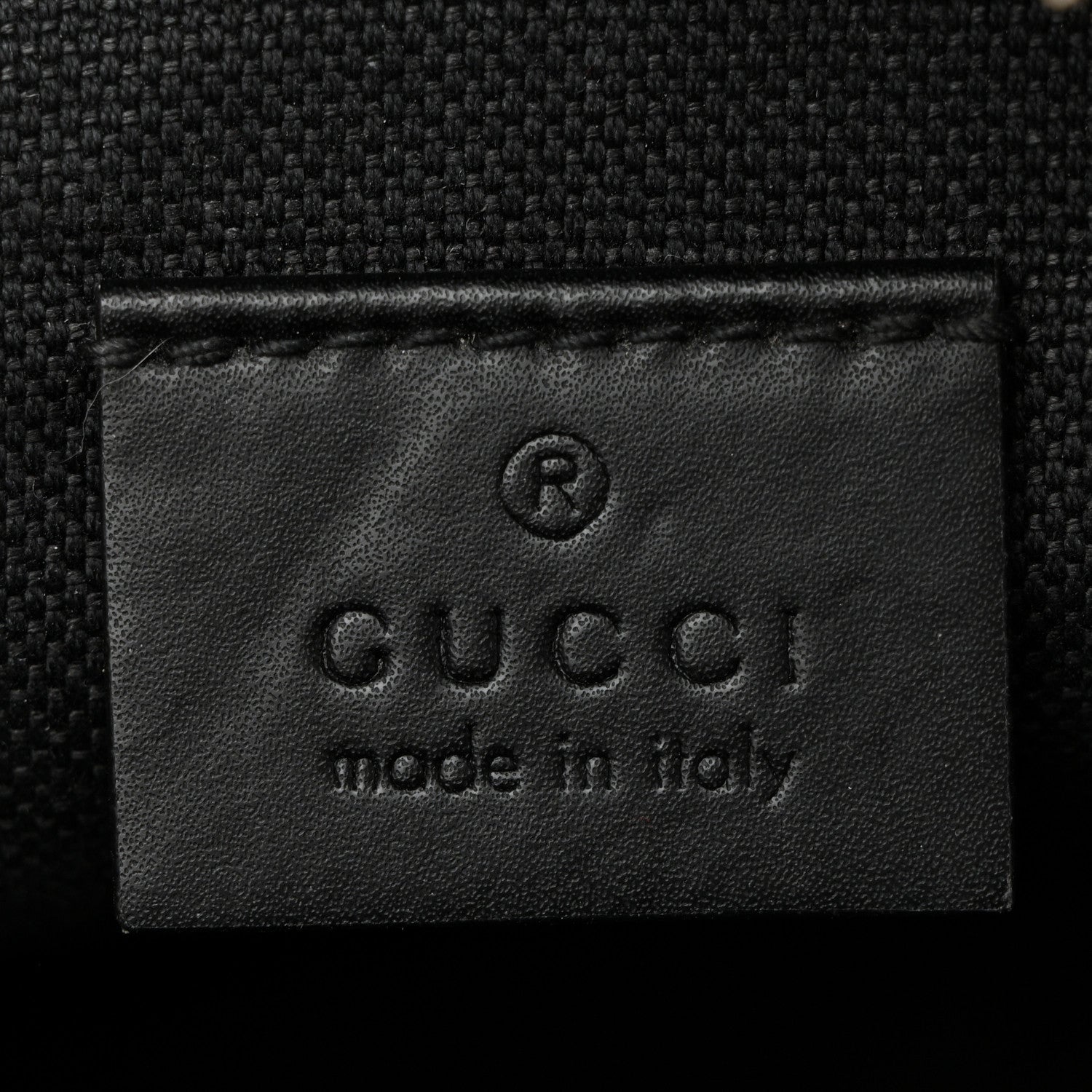 Gucci GG Supreme Monogram Appia Calfskin Web Small Camera Messenger Bag Black Grey