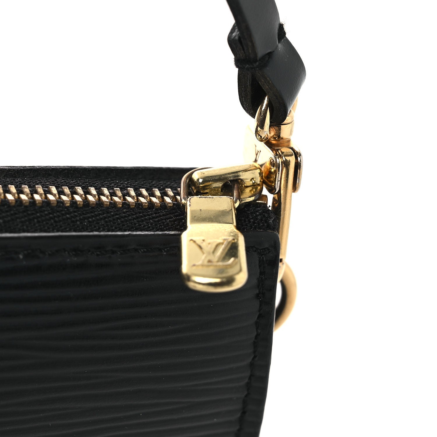 Louis Vuitton Epi Pochette Accessories 24 Black