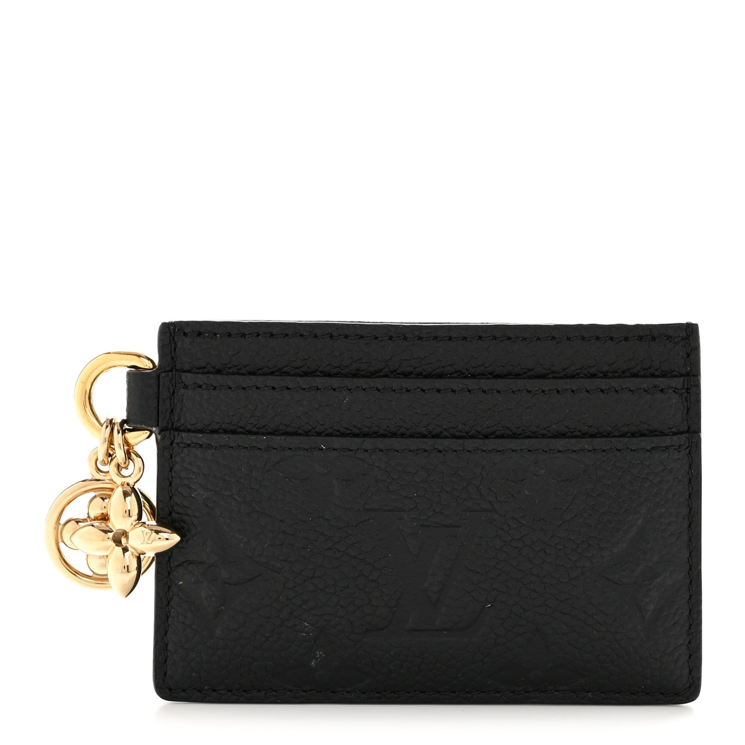 Louis Vuitton Empreinte Monogram LV Charms Card Holder Black
