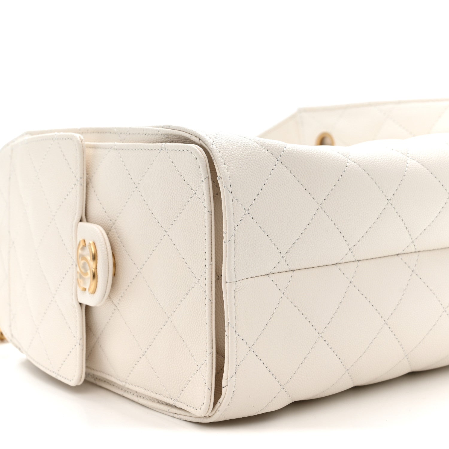 Chanel Caviar Quilted Small Chanel 25 Handbag White