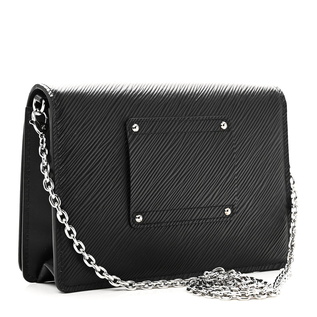 Louis Vuitton Epi Twist Belt Chain Wallet Black