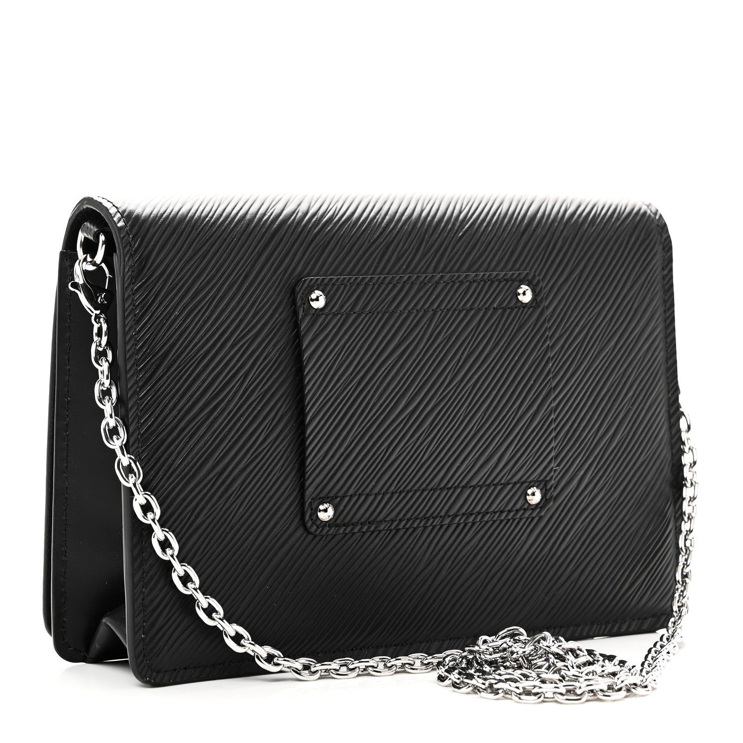 Louis Vuitton Epi Twist Belt Chain Wallet Black