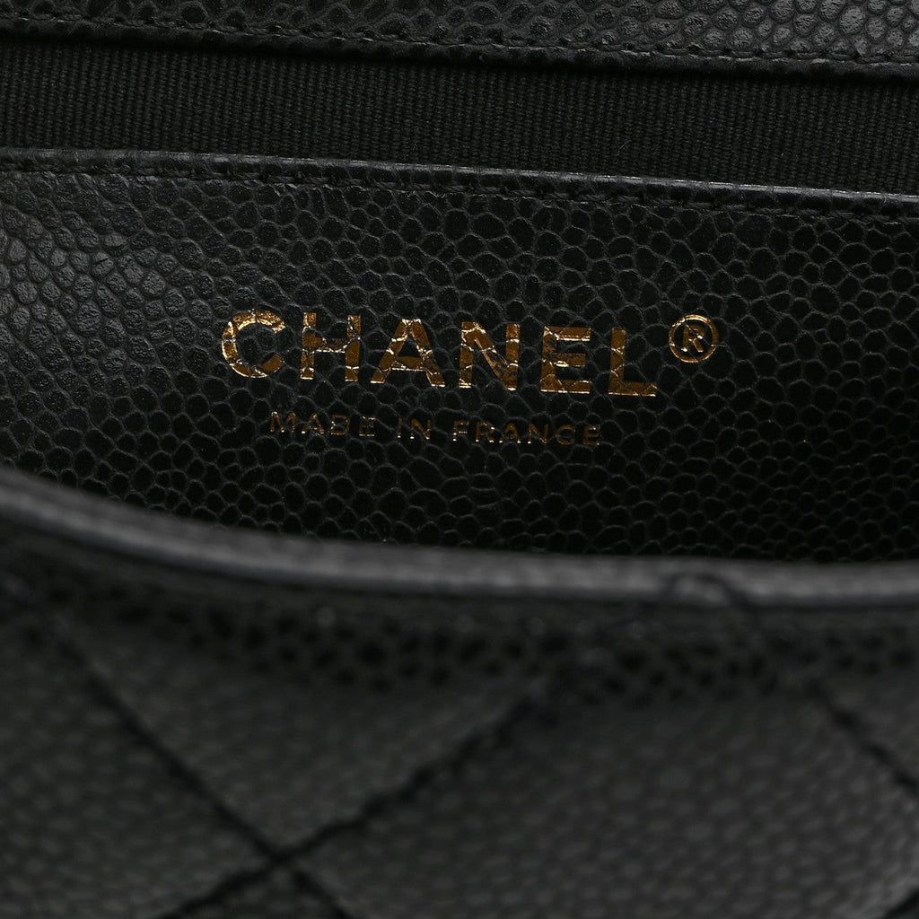 Chanel Caviar Quilted Mini Chain Flap Black