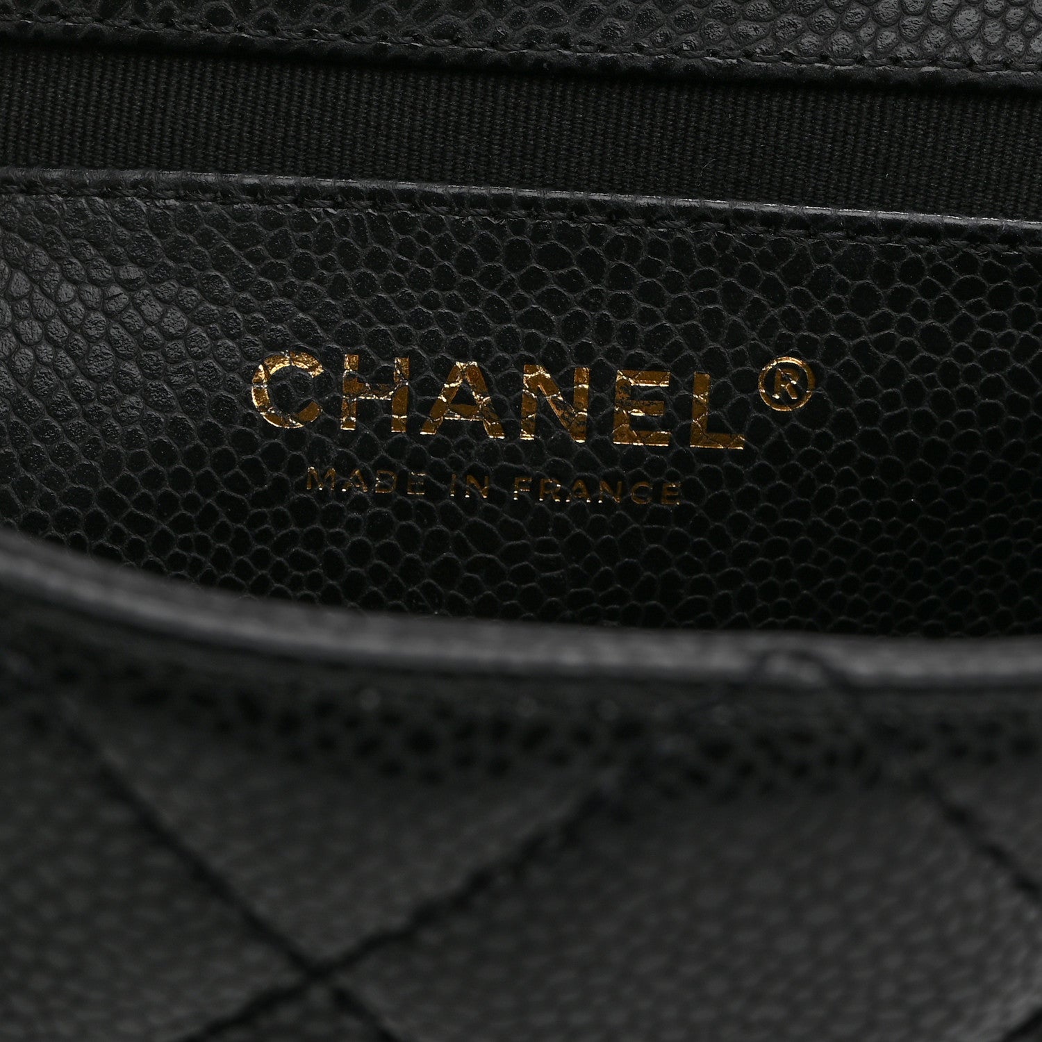 Chanel Caviar Quilted Mini Chain Flap Black