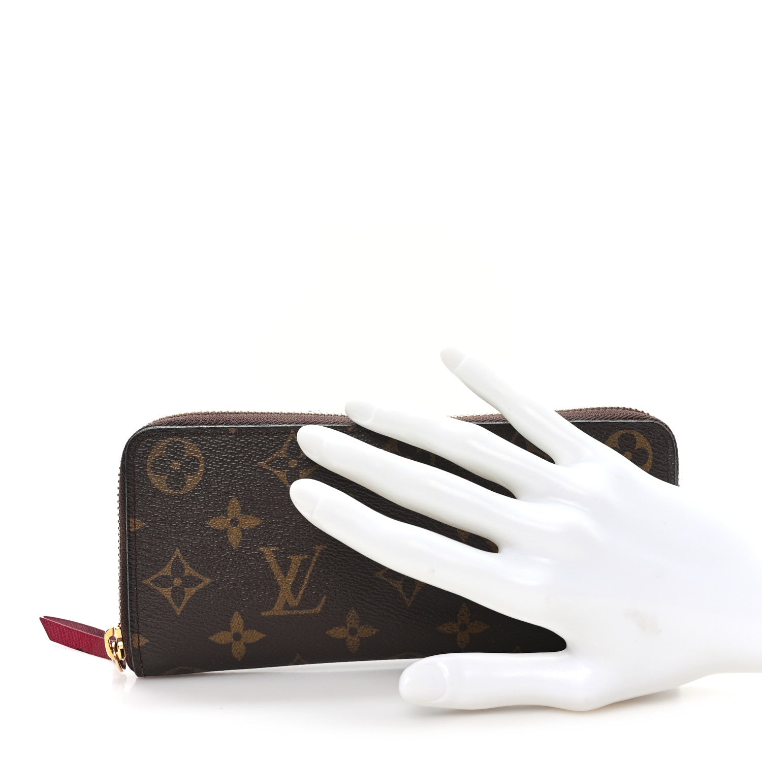 Louis Vuitton Monogram Clemence Wallet Fuchsia