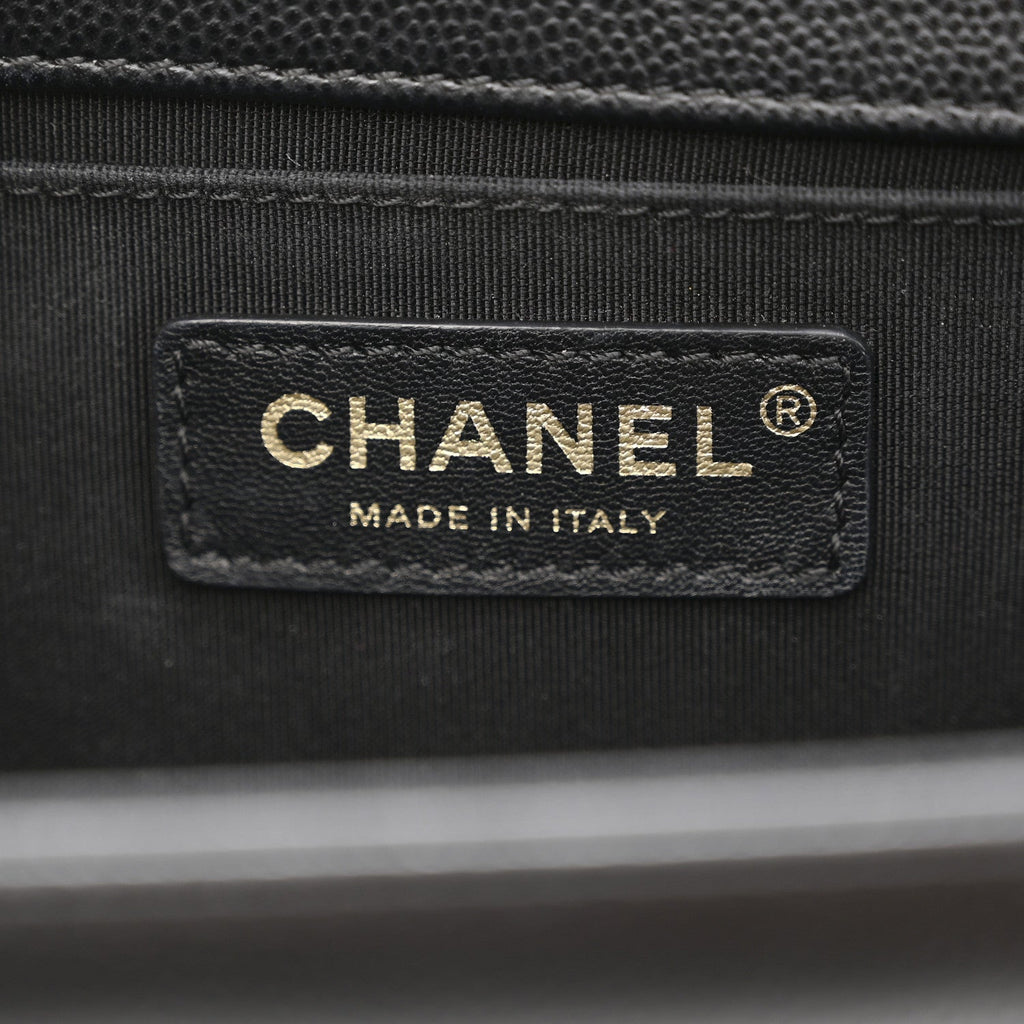 Chanel Caviar Quilted Medium Boy Flap Black
