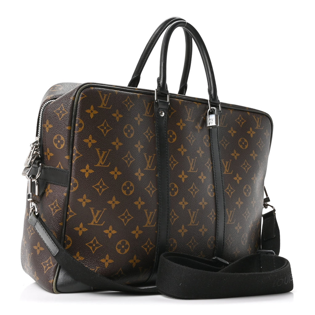 Louis Vuitton Monogram Macassar Porte-Documents Voyage GM