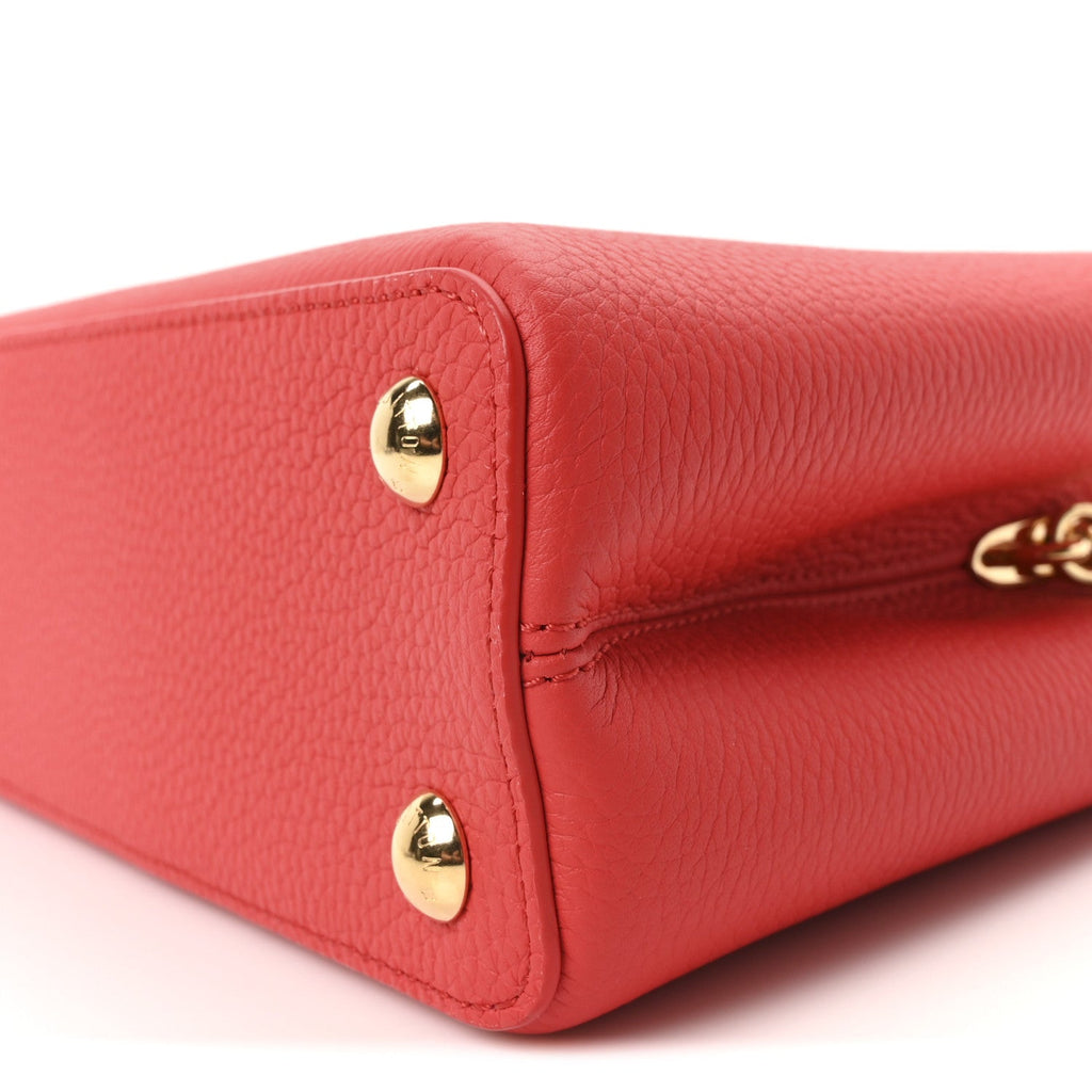 Louis Vuitton LV X TM Taurillon Cerises Capucines BB Rouge