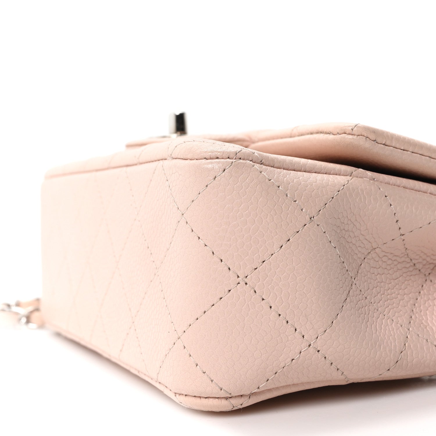 Chanel Caviar Quilted Mini Rectangular Flap Light Pink