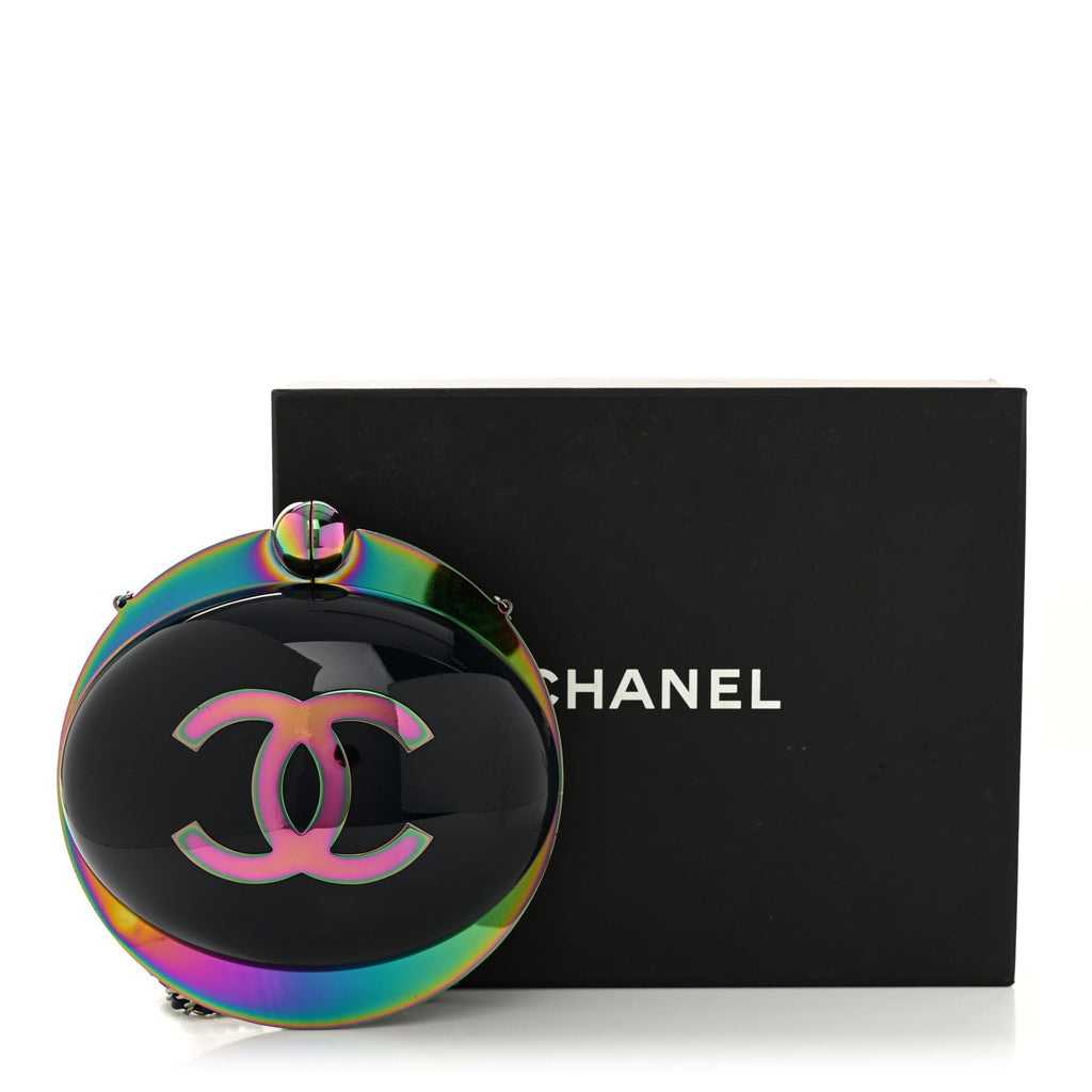 Chanel Resin CC Evening On The Moon Minaudiere Multicolor
