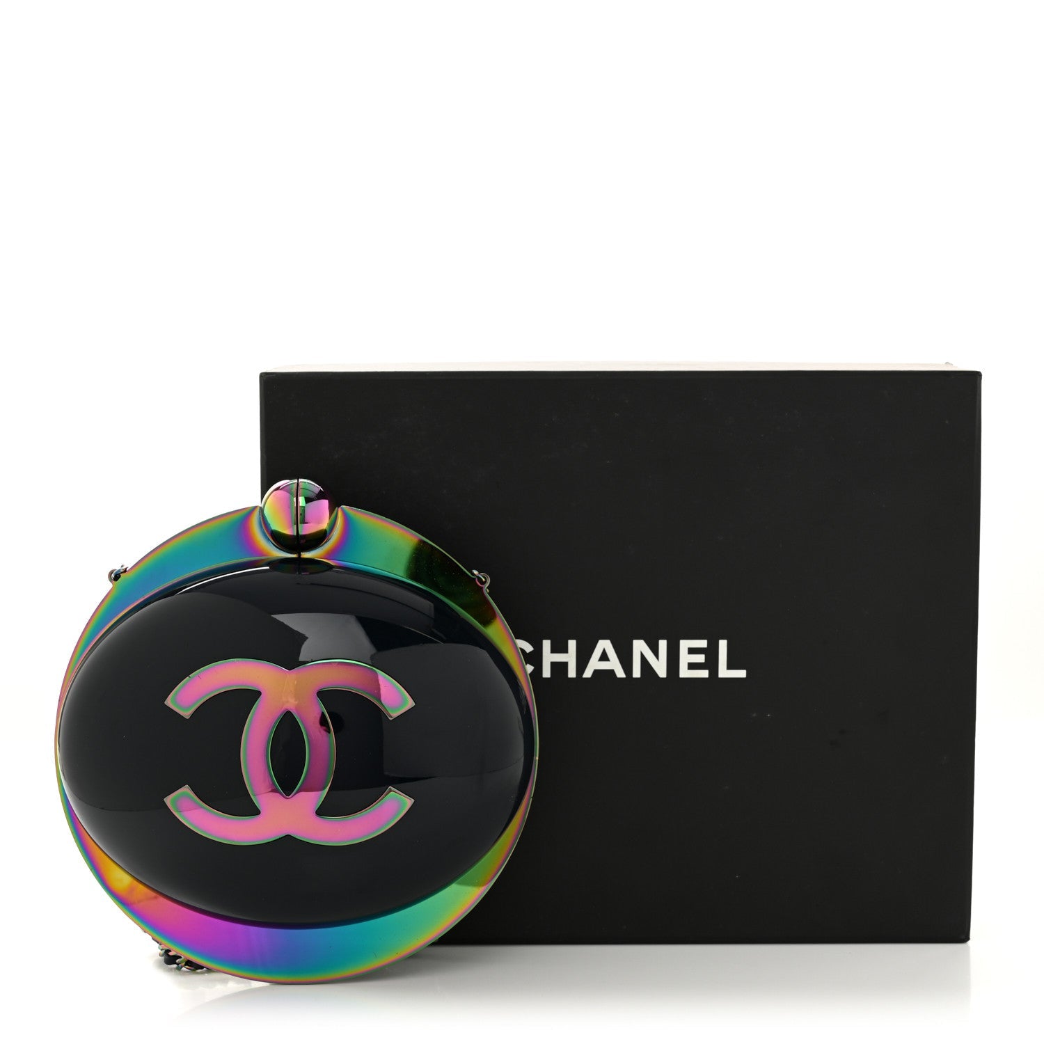 Chanel Resin CC Evening On The Moon Minaudiere Multicolor