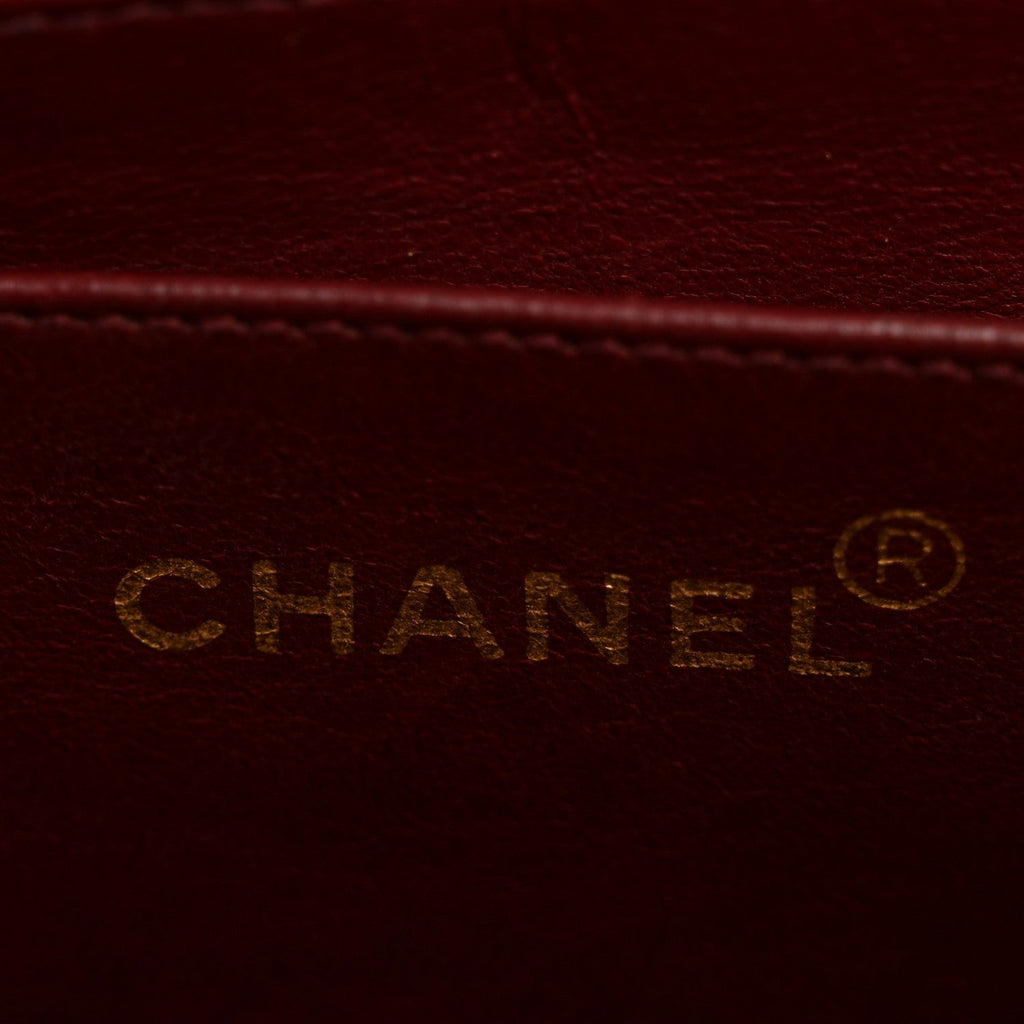 Chanel Lambskin Quilted XL Jumbo Single Flap Black