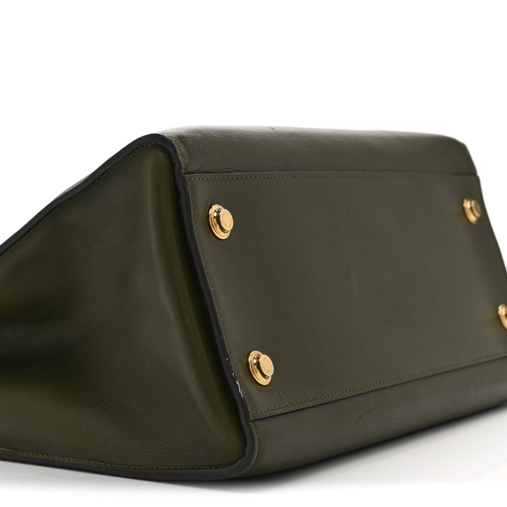 Louis Vuitton Taurillon City Steamer MM Kaki Creme Black