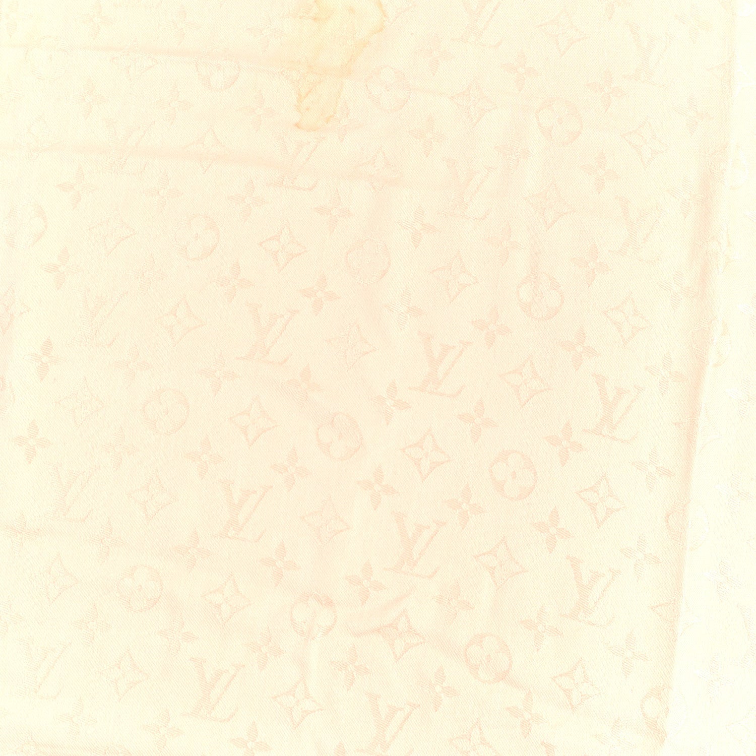 Louis Vuitton Silk Wool Monogram Shawl Pink Blue