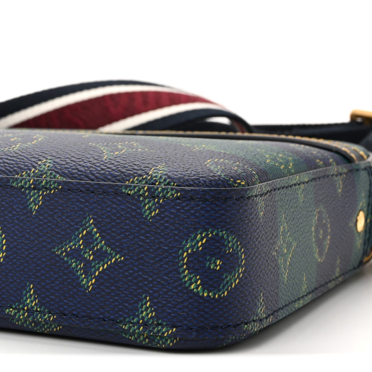 Louis Vuitton Monogram Heritage Stripes Trio Messenger Blue