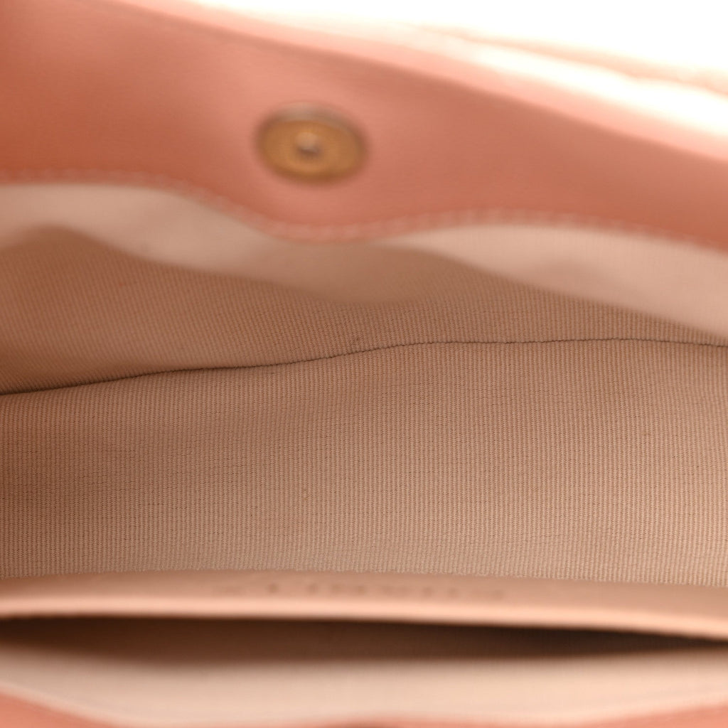 Chanel Caviar Quilted Small Wavy CC Hobo Coral