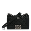 Chanel Calfskin Quilted Small Boy Flap Black