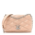 Louis Vuitton Lambskin Malletage GO-14 PM Champagne