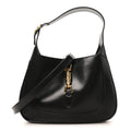 Gucci Boarded Dyana Lux Calfskin Small Jackie 1961 Hobo Black