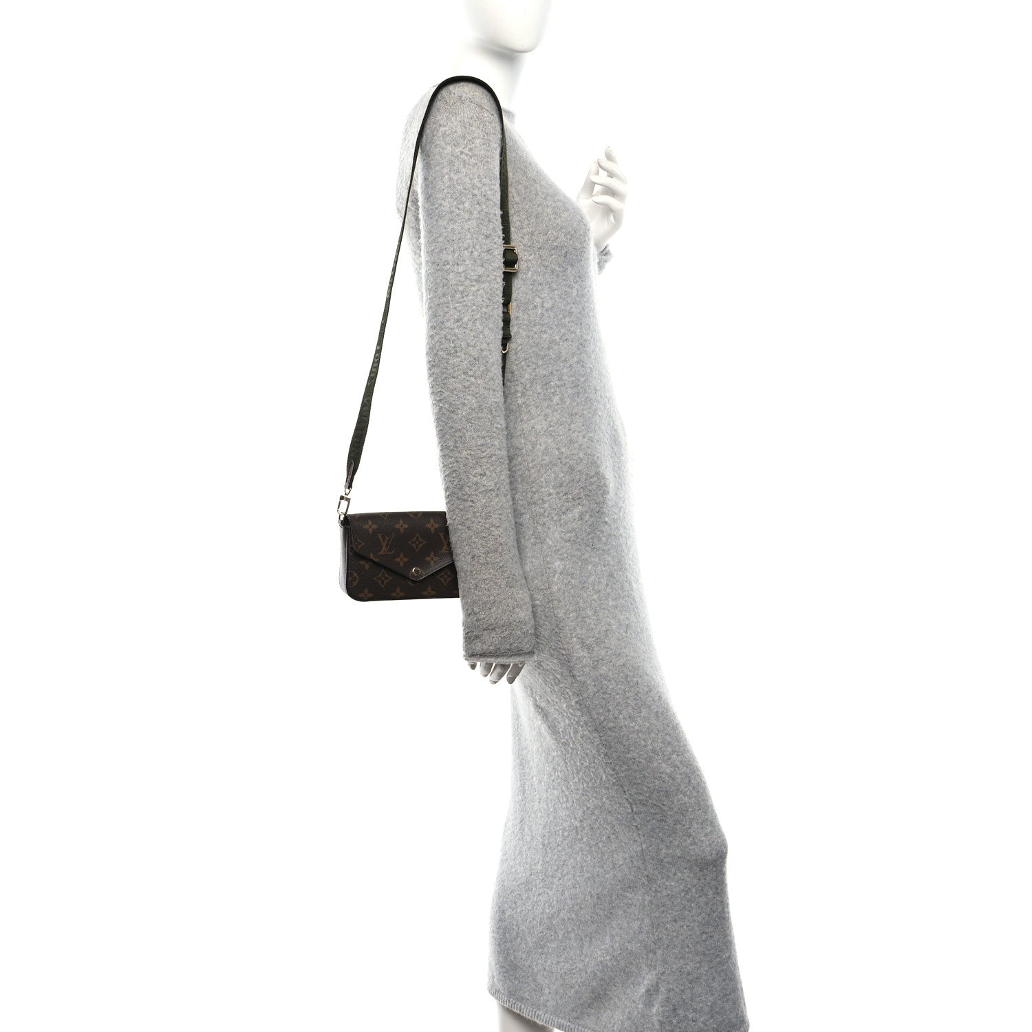 Louis Vuitton Monogram Felicie Strap & Go Kaki