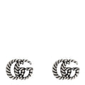 Gucci Sterling Silver Torchon Double G Earrings