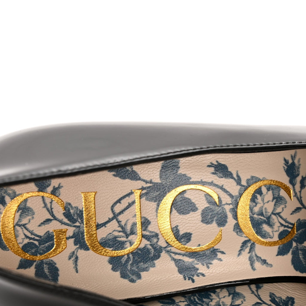Gucci Vernice GG Victoire 55mm Loafer Pumps 36 Black