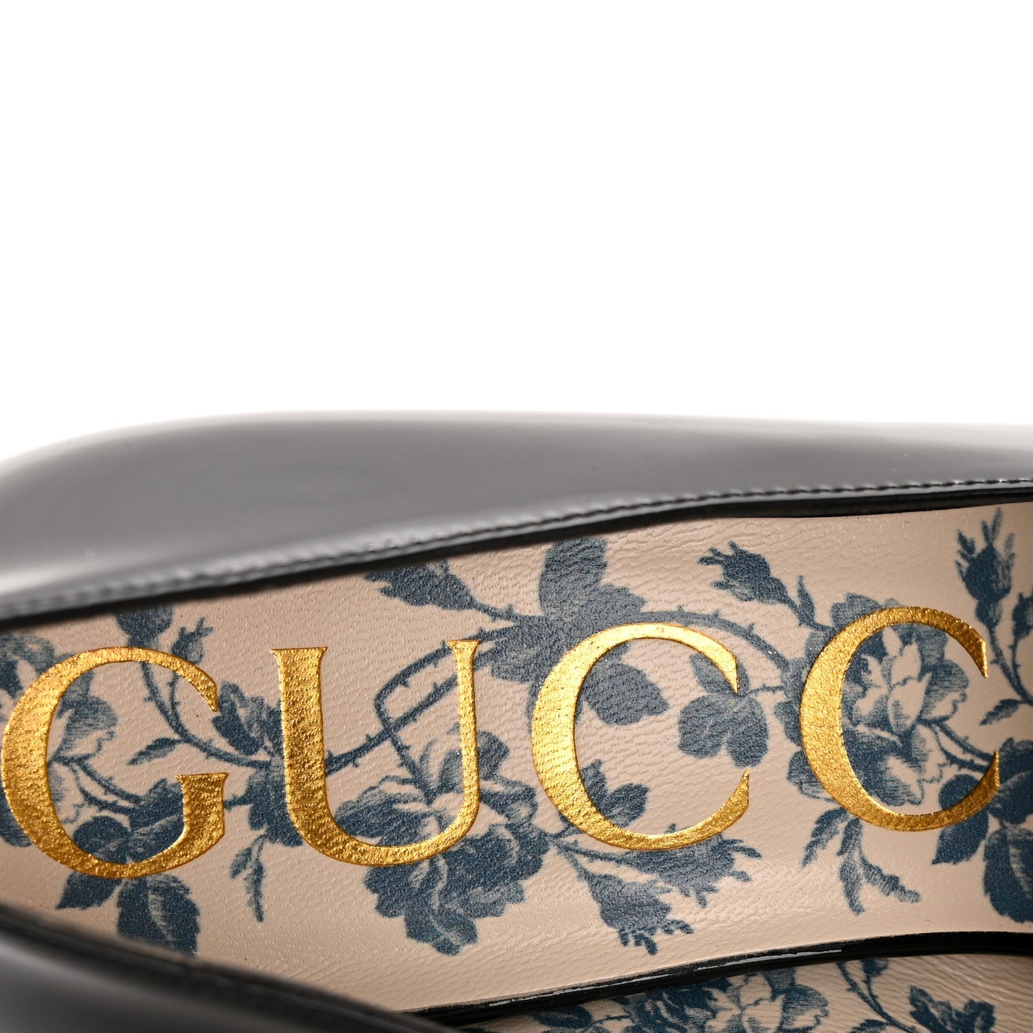 Gucci Vernice GG Victoire 55mm Loafer Pumps 36 Black