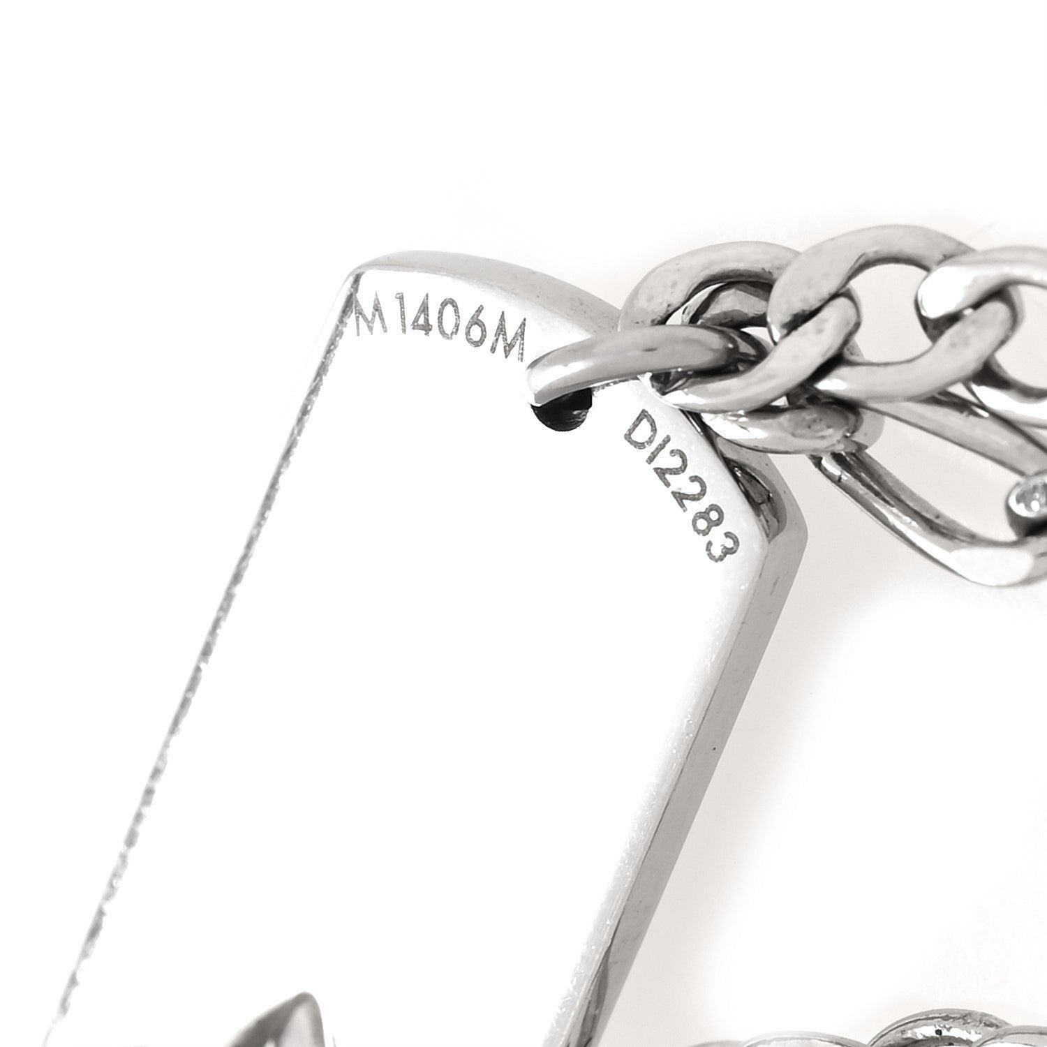 Louis Vuitton Monogram LV Double Chain Bracelet Silver