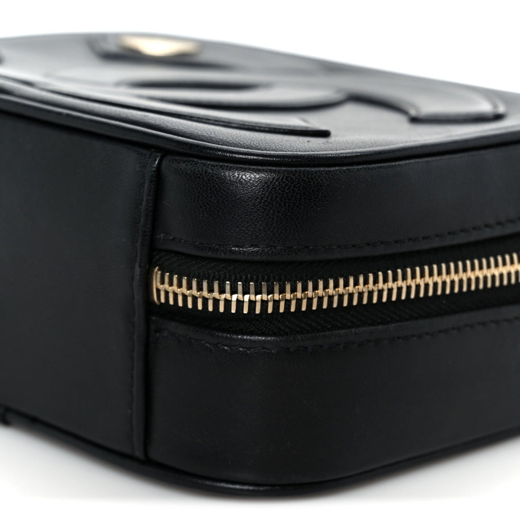 Chanel Calfskin CC Mania Camera Case Black