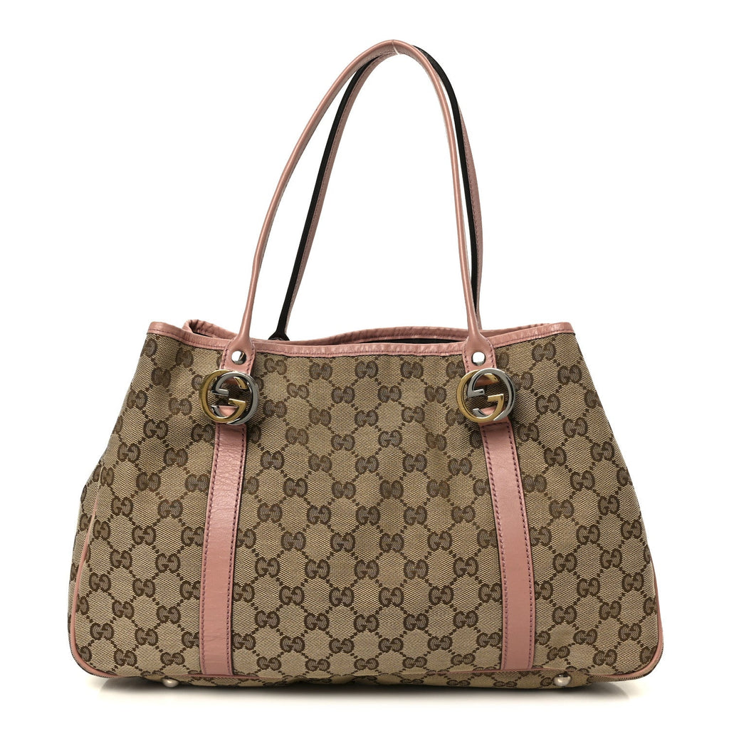 Gucci Monogram Medium Twins Tote Pink