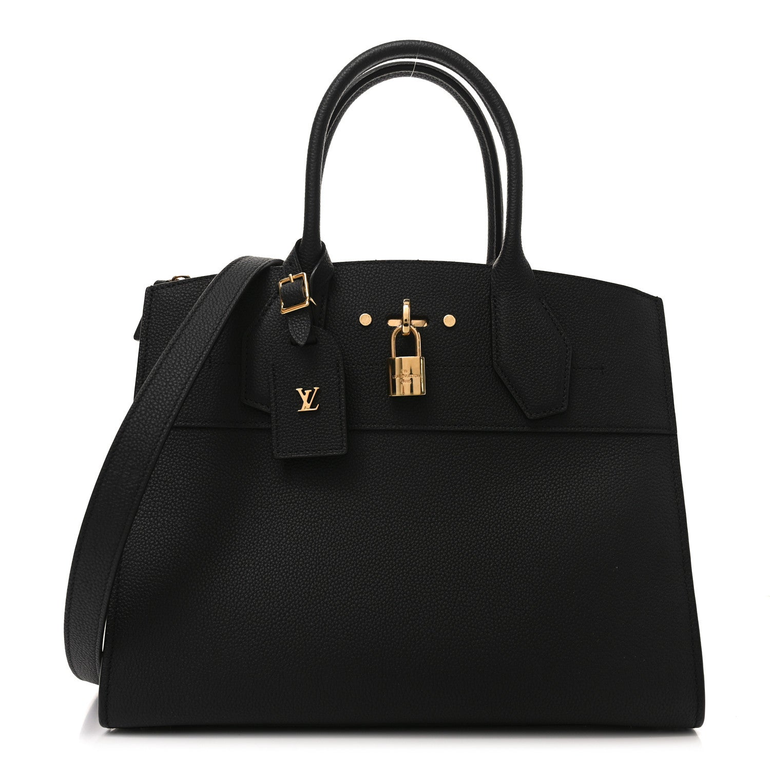 Louis Vuitton Taurillon City Steamer MM Black