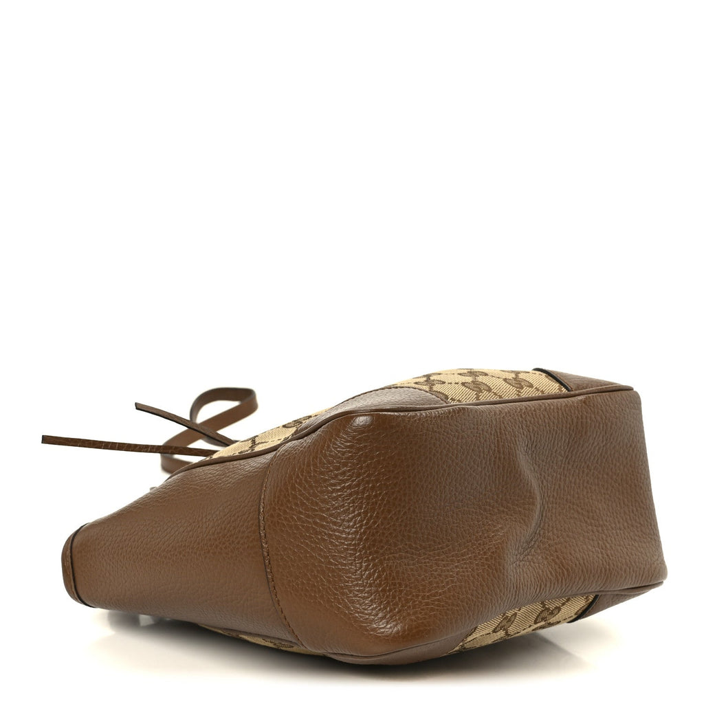 Gucci Monogram Small Bree Tote Beige Tabacco
