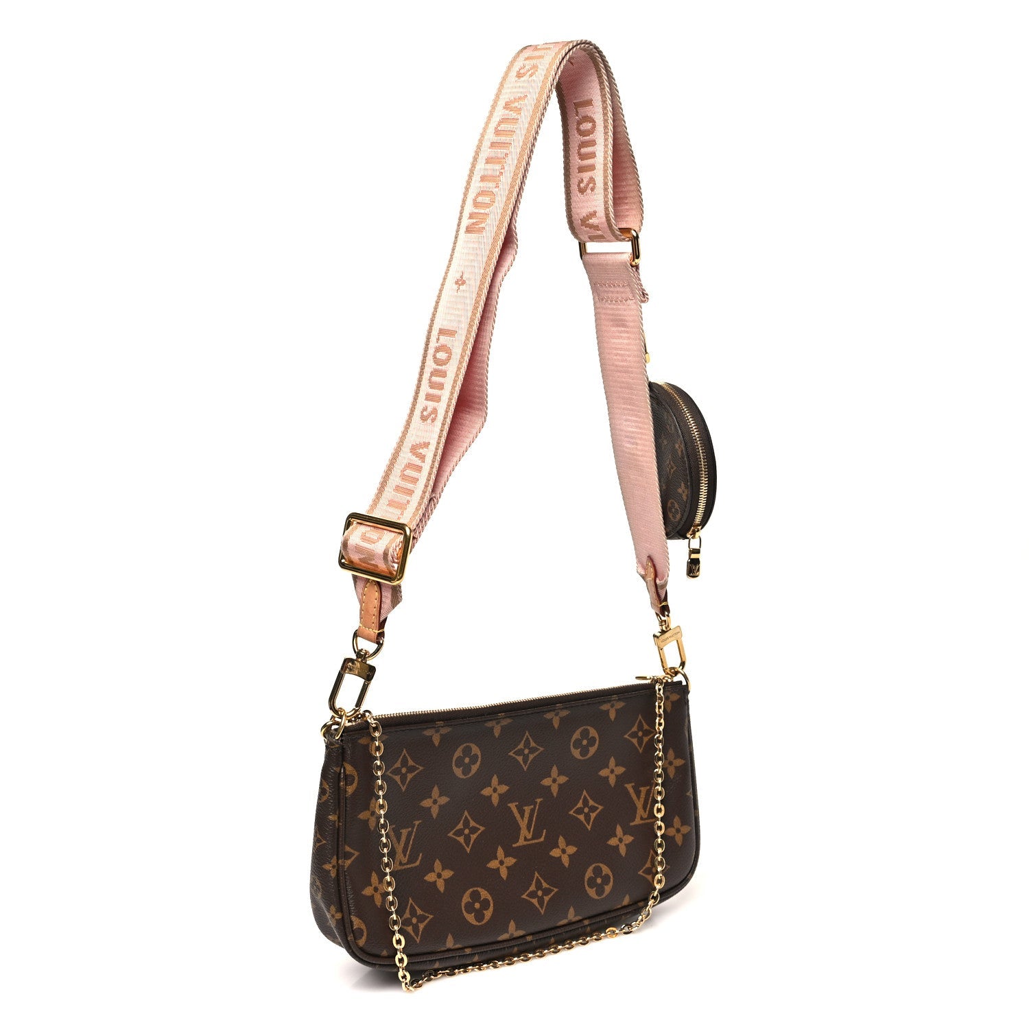Louis Vuitton Monogram Multi Pochette Accessories Rose Clair
