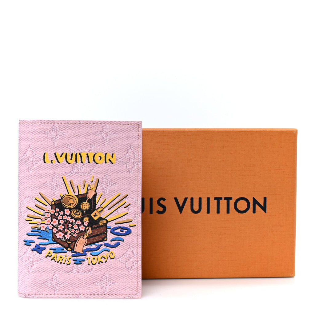 Louis Vuitton Monogram Paris Tokyo Pocket Organizer NM Pink