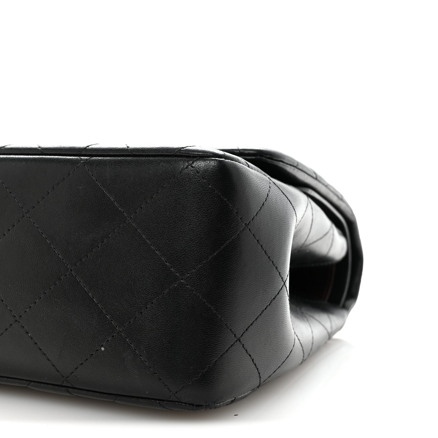 Chanel Lambskin Quilted Jumbo Double Flap Black