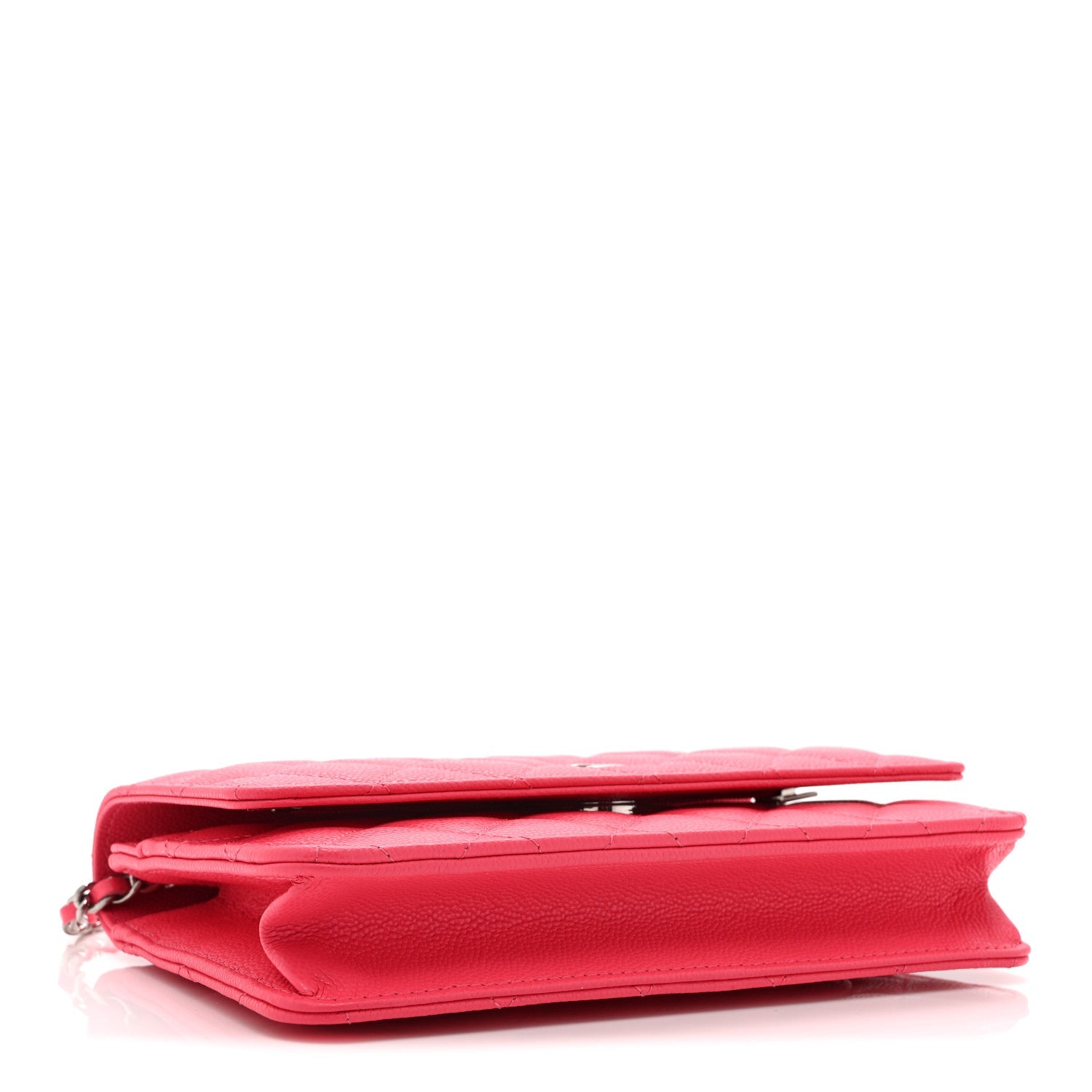 Chanel Caviar Quilted Wallet on Chain WOC Dark Pink