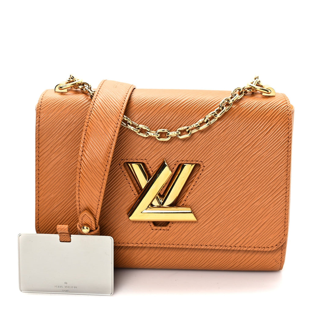 Louis Vuitton Epi Twist Shoulder Bag MM Gold Miel
