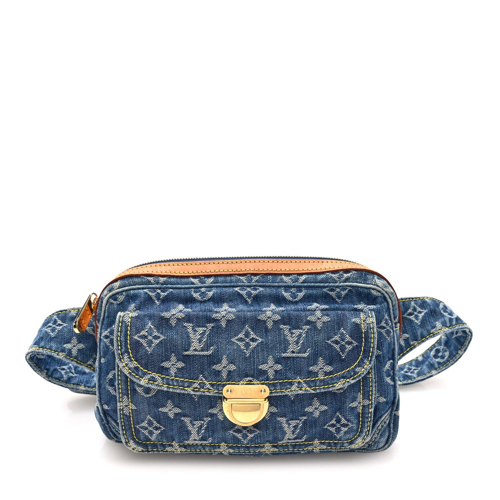Louis Vuitton Monogram Denim Bum Bag Blue