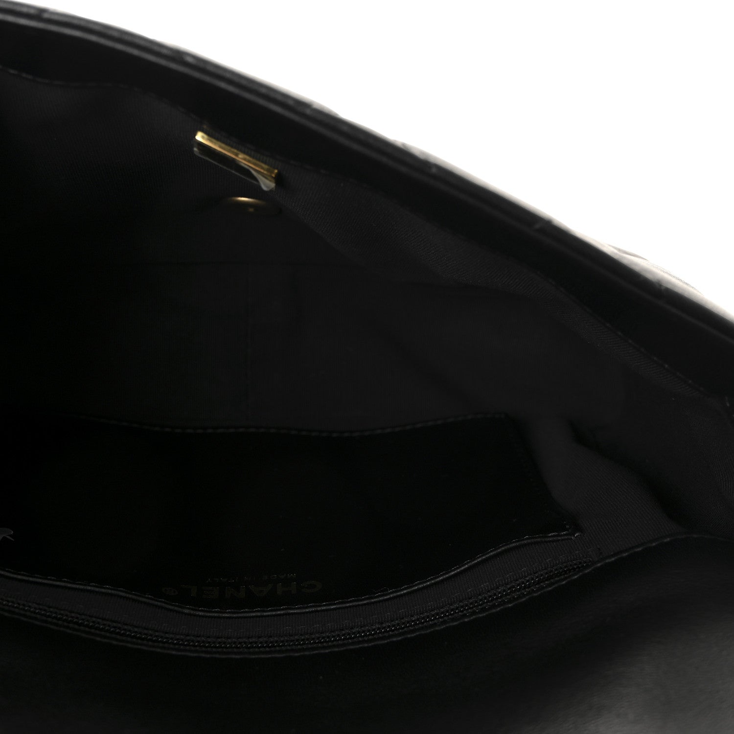 Chanel Lambskin Quilted Large CC Funky Town Flap Black
