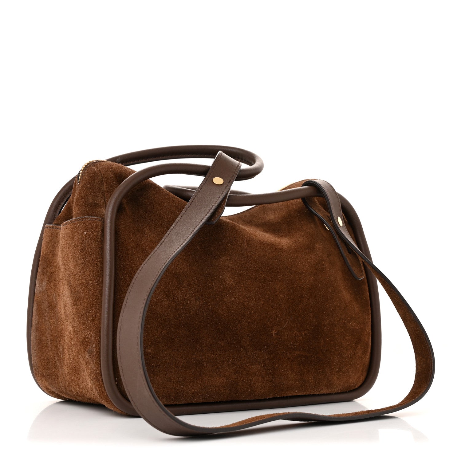Prada Scamosciato Darling Shoulder Bag Cacao