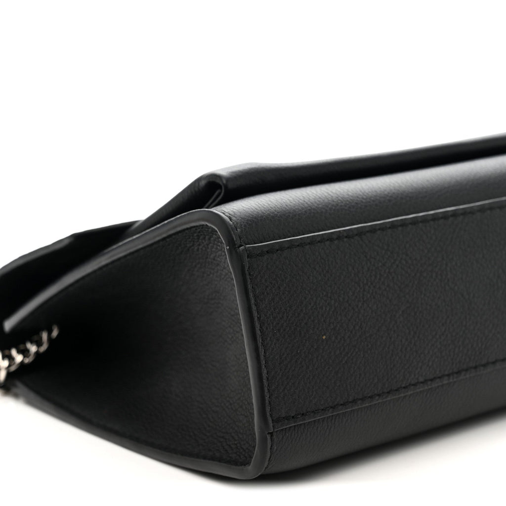 Louis Vuitton Soft Calfskin Mylockme Chain Bag BB Black