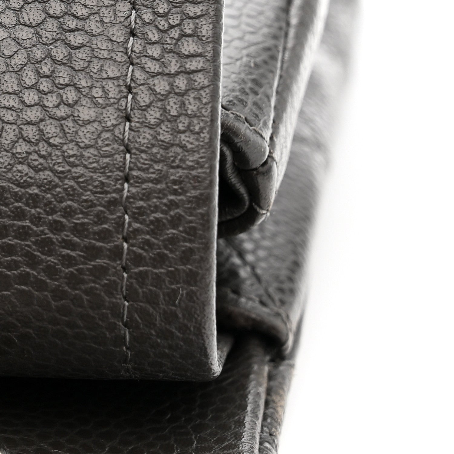 Chanel Caviar Quilted Jumbo Double Flap Grey