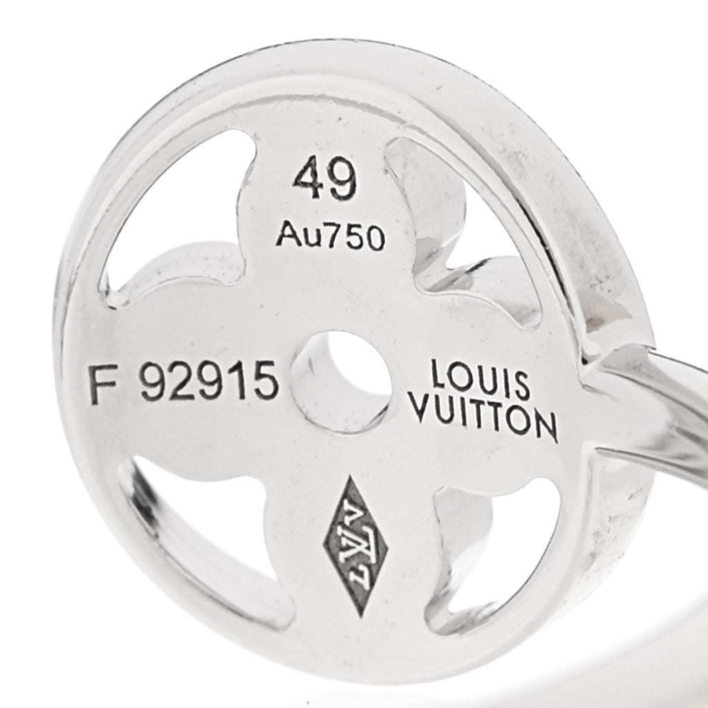 Louis Vuitton 18K Yellow Pink White Gold Diamond Idylle Blossom Ring 3 Set 49 4.75