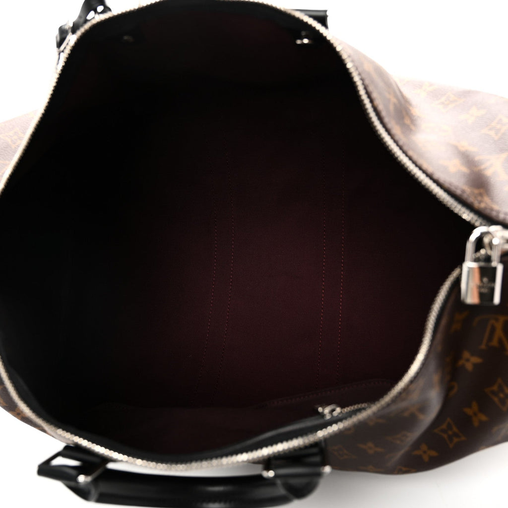 Louis Vuitton Monogram Macassar Keepall Bandouliere 45