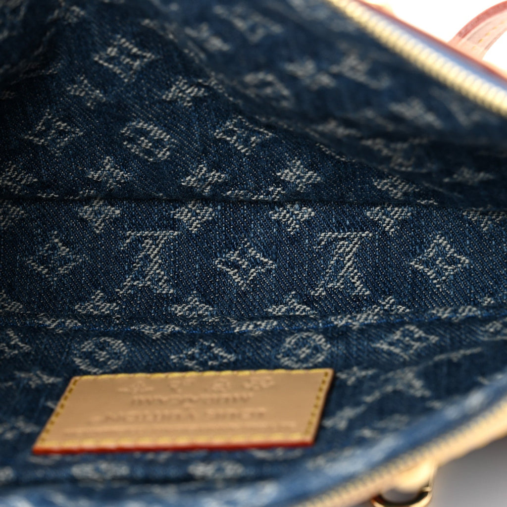Louis Vuitton LV X TM Monogram Denim Cerises Pochette Accessories Blue