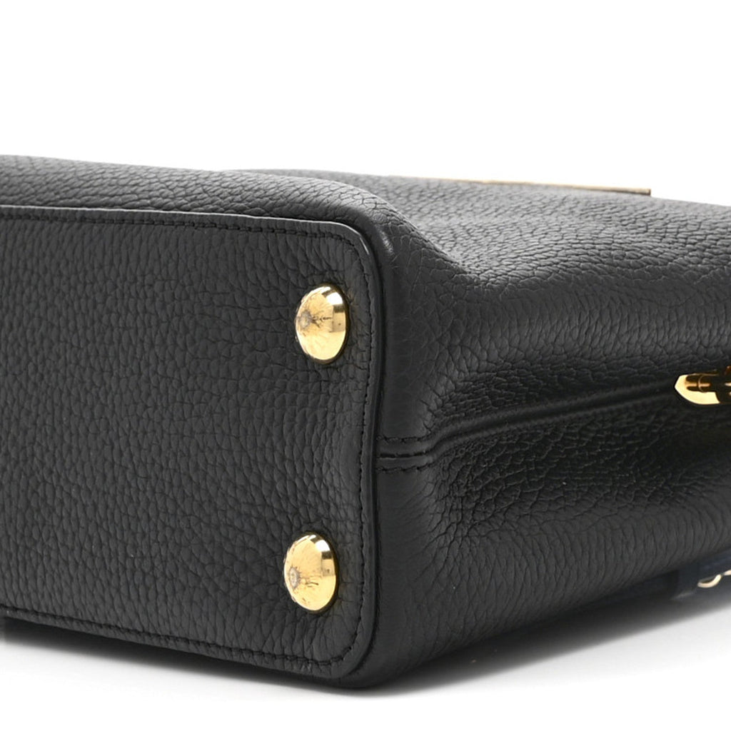 Louis Vuitton Taurillon Capucines BB Black General Blue