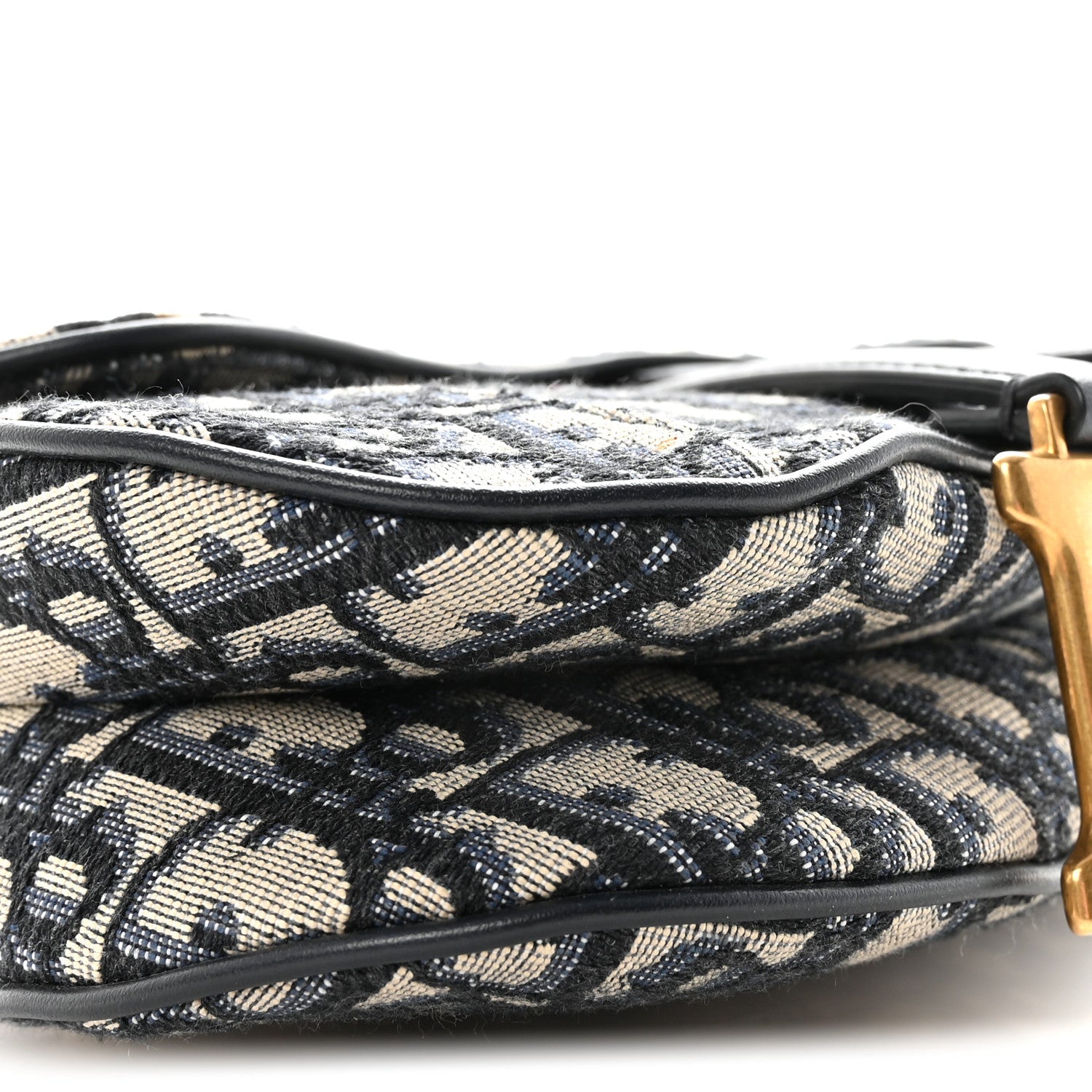 Christian Dior Oblique Mini Saddle Bag Blue