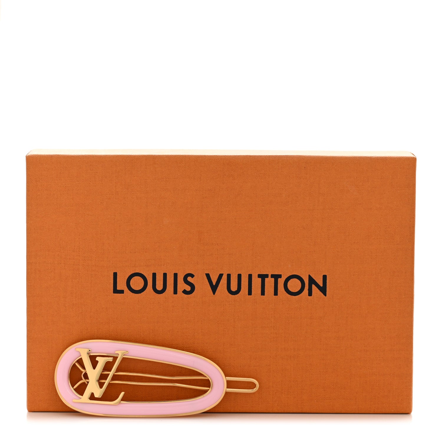 Louis Vuitton Monogram Metal Resin My LV Chain Hair Clip Pink