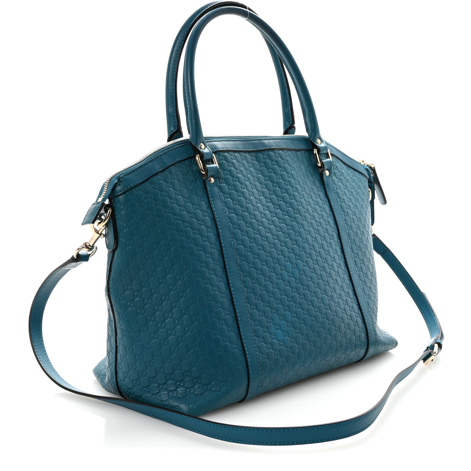 Gucci Soft Microguccissima Dome Satchel Deep Cobalt