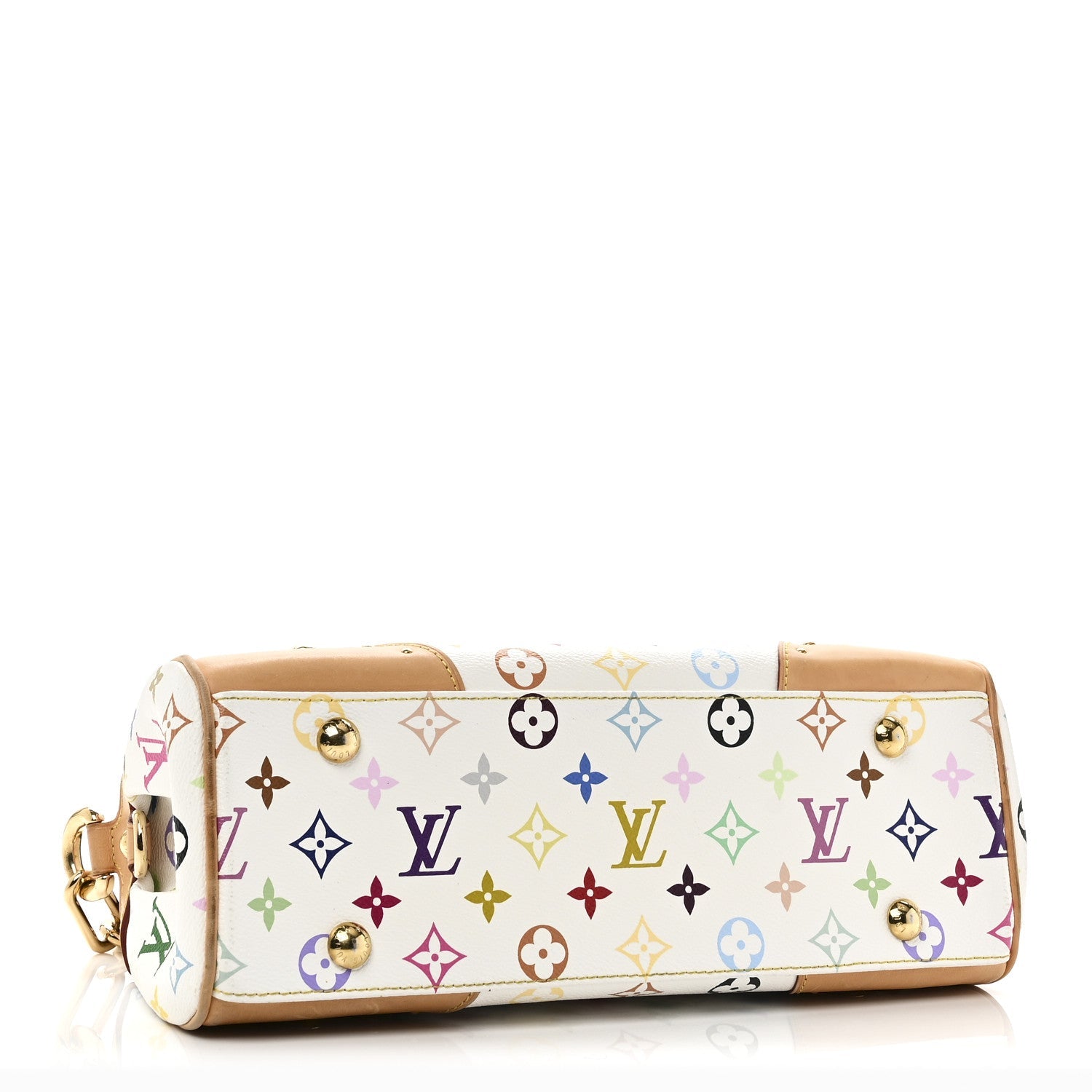Louis Vuitton Monogram Multicolor Beverly MM White